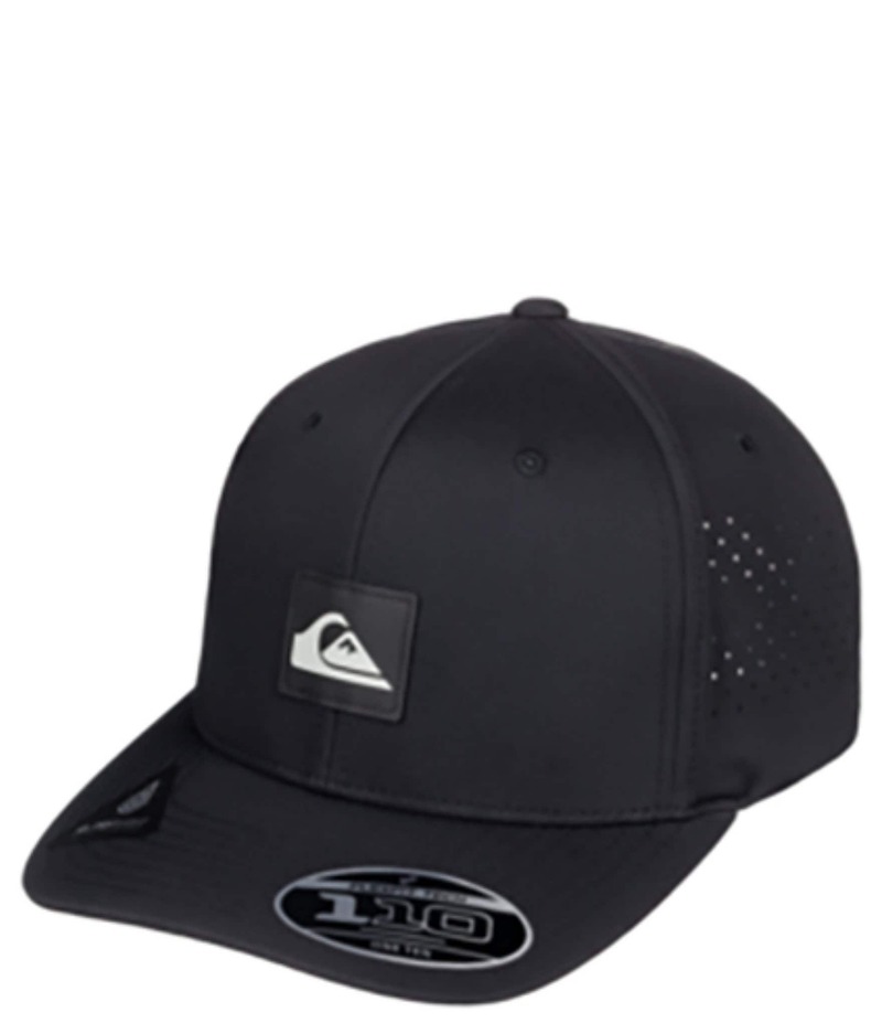 クイックシルバー メンズ アクセサリー 帽子 キャップ Quiksilver Adapted Flexfit Cap Black ブラック