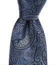 【送料無料】 ヒッキーフリーマン メンズ ネクタイ アクセサリー Paisley 3 1/4 Silk Tie Navy/Black