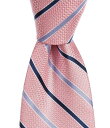 【送料無料】 ヒッキーフリーマン メンズ ネクタイ アクセサリー Stripe 3 1/4 Silk Tie Pink