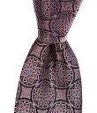 【送料無料】 ヒッキーフリーマン メンズ ネクタイ アクセサリー Classic Medallion 3 1/4 Silk Tie Pink