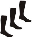 【送料無料】 ラウンドトゥリーアンドヨーク メンズ 靴下 アンダーウェア Big & Tall Crew Socks 3-Pack Black(4)