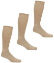 【送料無料】 ラウンドトゥリーアンドヨーク メンズ 靴下 アンダーウェア Big & Tall Crew Socks 3-Pack Khaki
