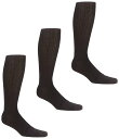 【送料無料】 ラウンドトゥリーアンドヨーク メンズ 靴下 アンダーウェア Big & Tall Solid Over-the-Calf Socks 3-Pack...