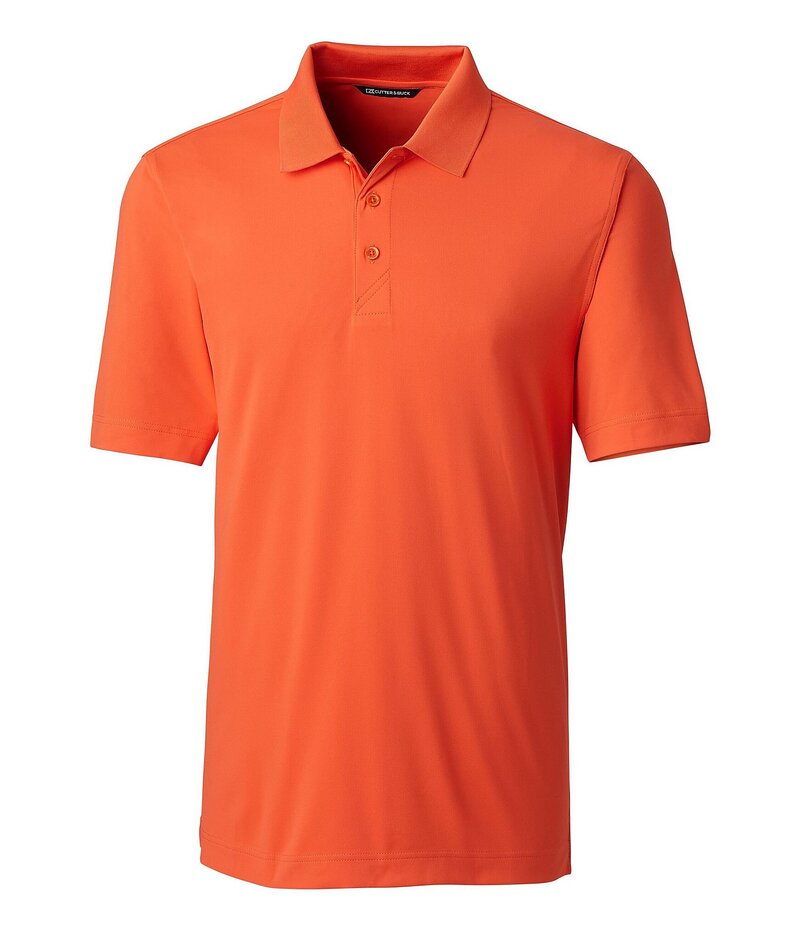 【送料無料】 カッターアンドバック メンズ シャツ トップス Big & Tall Forge Solid Performance Stretch Short-Sleeve Polo Shirt College Orange
