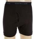【送料無料】 ラウンドトゥリーアンドヨーク メンズ ブリーフパンツ アンダーウェア Big & Tall Boxer Briefs 2-Pack Black
