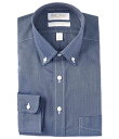 【送料無料】 ラウンドトゥリーアンドヨーク メンズ シャツ トップス Gold Label Roundtree & Yorke Big & Tall Non-Iron Button-Down Collar Textured Solid Dress Shirt Navy(4)