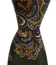 【送料無料】 ダニエル クレミュ メンズ ネクタイ アクセサリー Big & Tall Paisley Print 3 1/4 Woven Silk Tie G...