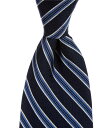 【送料無料】 ラウンドトゥリーアンドヨーク メンズ ネクタイ アクセサリー Big & Tall Stripe 3 3/8 Woven Silk Tie Nav...