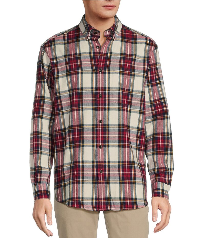 ReVida ŷԾŹ㤨̵֡ 饦ɥȥ꡼ɥ衼   ȥåץ Big & Tall Long Sleeve Large Tartan Plaid Portuguese Flannel Sport Shirt CreamפβǤʤ9,980ߤˤʤޤ