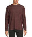 【送料無料】 ラウン メンズ シャツ トップス Big & Tall The Camper Long Sleeve Solid Thermal Crew Neck T-Shirt Burgundy Heather(4)