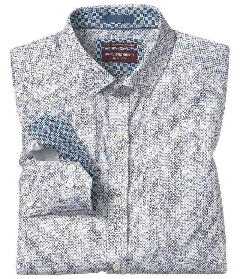 ̵ 󥹥ȥ󥢥ɥޡե   ȥåץ Circle Grid Print Long Sleeve Woven...