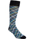 【送料無料】 ダニエル クレミュ メンズ 靴下 アンダーウェア Big & Tall Diagonal Plaid Crew Dress Socks Navy