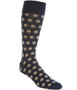 【送料無料】 ダニエル クレミュ メンズ 靴下 アンダーウェア Big & Tall Dotted Crew Dress Socks Navy
