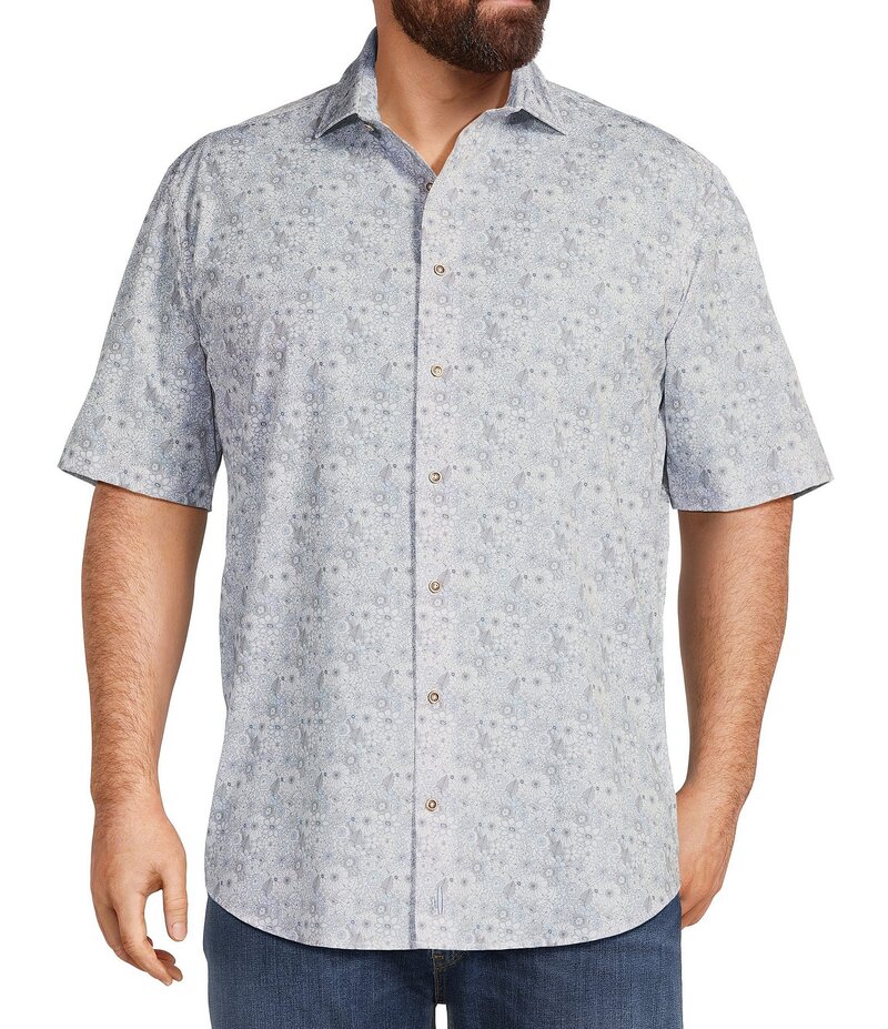 ジョニー オー メンズ トップス シャツ トール ニット Johnnie-O Big & Tall Kayce Stretch Knit Short..