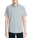 ダニエル クレミュ メンズ シャツ トップス Blue Label Big & Tall Performance Stretch Drink Print Short Sleeve Woven Shirt White