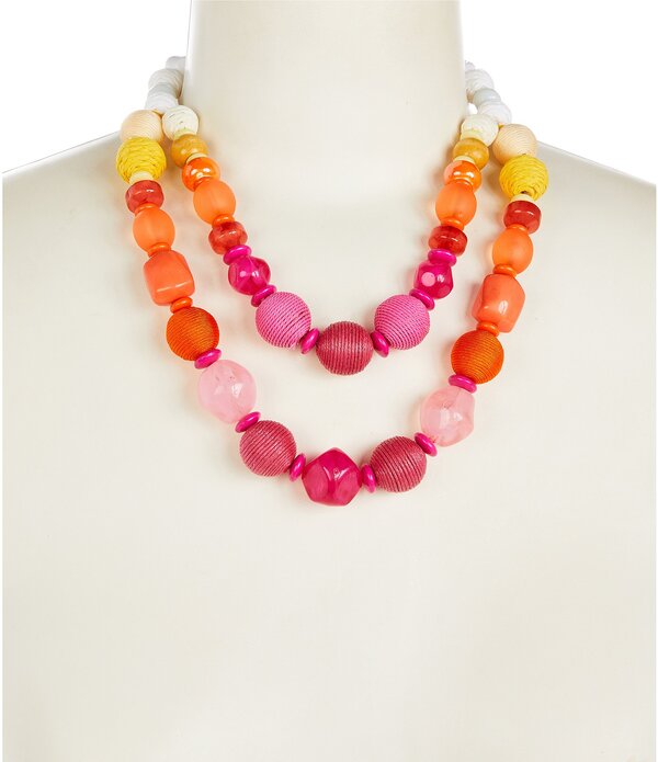 ディラーズ レディース アクセサリー ネックレス・チョーカー レース Dillard'sienna Beaded Statement Necklace Multi/Gold ゴールド