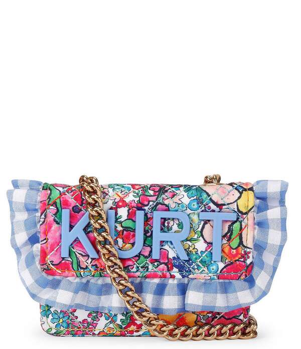 カートジェイガーロンドン レディース バッグ フラワー柄 ギンガムチェック フリル ギンガム フラワー Kurt Geiger London Micro Kensington Floral Ruffle Gingham Kurt Crossbody Bag Multi Floral マルチカラー