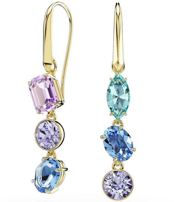 スワロフスキー レディース アクセサリー ピアス・イヤリング ドレープ Swarovski Gema Multi Drape Linearrings Multi マルチカラー