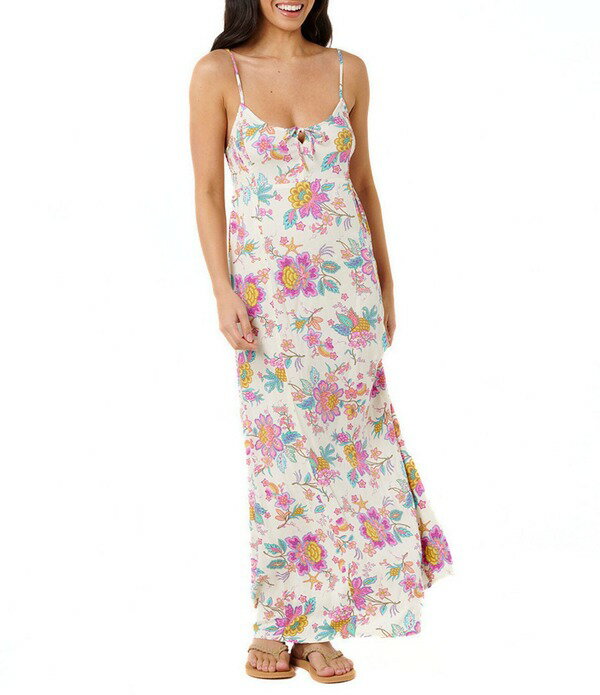 リップカール レディース トップス ワンピース フラワー柄 プリント ノースリーブ フラワー Rip Curl Half Moon Bay Floral Printed Sleevelesshirred Side Dress Multi マルチカラー