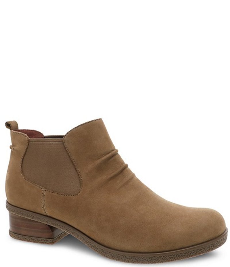 ダンスコ レディース ブーツ・レインブーツ シューズ Bea Waterproof Suede Chelsea Booties Biscotti Waterproof Nubuck