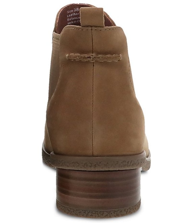 ダンスコ レディース ブーツ・レインブーツ シューズ Bea Waterproof Suede Chelsea Booties Biscotti Waterproof Nubuck