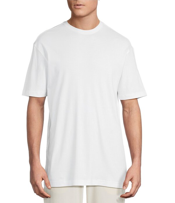ダニエル クレミュ メンズ トップス シャツ Daniel Cremieux Signature Label Solid Short Sleeve T-Shirt Lucent White ホワイト