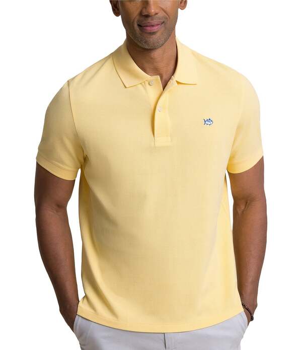 サウザーンタイド メンズ トップス シャツ Southern Tide Skipjack Short Sleeve Polo Shirt Pineapple