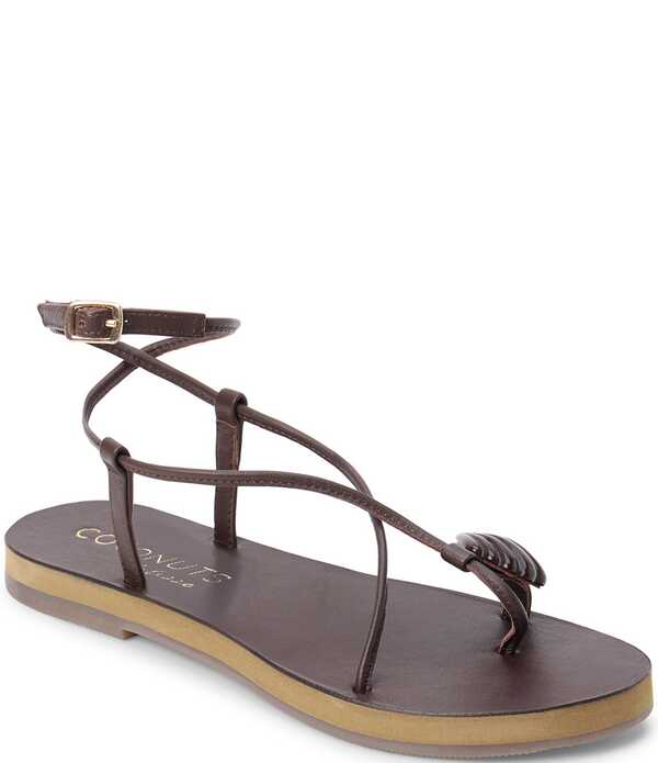 マチス レディース シューズ サンダル レザー Matisse Cassian Leather Shell Toe Loop Sandals Choco