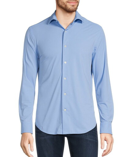 【送料無料】 ムラノ メンズ シャツ トップス Collezione Canclini Slim-Fit Solid Long-Sleeve Techno Woven Shirt Light Blue 【送料無料】 ムラノ メンズ シャツ トップス Collezione Canclini Slim-Fit Solid Long-Sleeve Techno Woven Shirt Light Blue