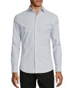 【送料無料】 ムラノ メンズ シャツ トップス Collezione Canclini Slim-Fit Herringbone Long-Sleeve Techno Woven Shirt Grey(4)