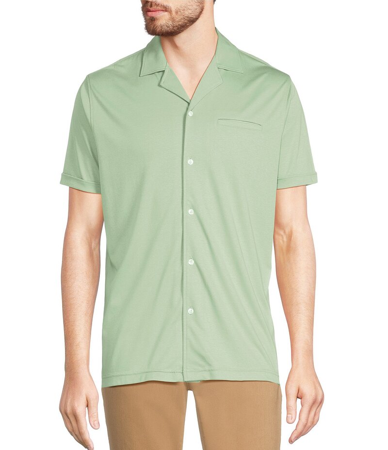 ムラノ メンズ トップス シャツ コート ニット Murano Liquid Luxury Short Sleeve Knit Interlock Coatfr...