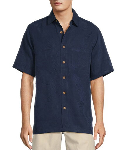 【送料無料】 カリビアン メンズ シャツ トップス Bird of Paradise Textured Short Sleeve Woven Shirt Navy 【送料無料】 カリビアン メンズ シャツ トップス Bird of Paradise Textured Short Sleeve Woven Shirt Navy