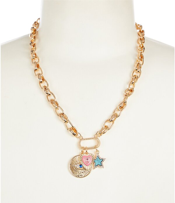 アンナ&アヴァ レディース アクセサリー ネックレス・チョーカー レース Anna & Ava Heart And Star Charm Collar Necklace Multi マルチカラー