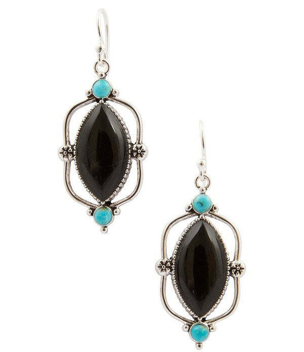 バース レディース アクセサリー ピアス・イヤリング Barse Midnight Bloom Silver Onyx And Genuine Turquoise Drop Earrings Multi マルチカラー
