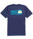 【送料無料】 ハーレー メンズ シャツ トップス Everyday Sun Stripes Short Sleeve Graphic T-Shirt Midnight Aqua