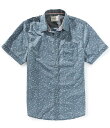 【送料無料】 フラッグ アンド アンセム メンズ シャツ トップス Ashland Short Sleeve Leaf-Printed Woven Shirt ...