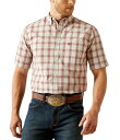 【送料無料】 アリアト メンズ シャツ トップス Pro Series Gaston Plaid Short Sleeve Woven Shirt White/Red(4)