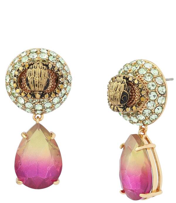 Kurt Geiger London Women's Accessories Earrings - Chelsea Signature Chelseagle Pavé Drop Earrings - Multicolor