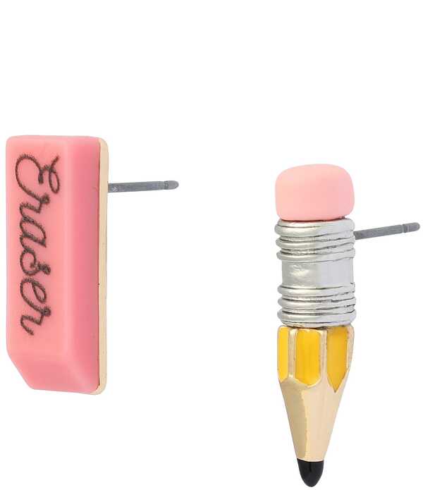 ベッツィジョンソン レディース アクセサリー ピアス・イヤリング Betsey Johnson Best in Class Mismatched Eraser Stud Earrings Multi マルチカラー