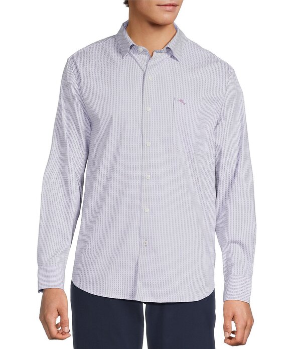 トッミーバハマ メンズ トップス シャツ トール Tommy Bahama Big & Tall Sarasota Stretch Ventura Bay Long Sleeve Woven Shirt Classic Lavender ラベンダー