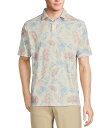 【送料無料】 ラウン メンズ シャツ トップス Rec + Relax Short Sleeve Petal Print Polo Shirt White