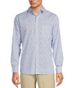 【送料無料】 ラウン メンズ シャツ トップス Rec + Relax Long Sleeve Performance Burst Print Shirt Ink Blue