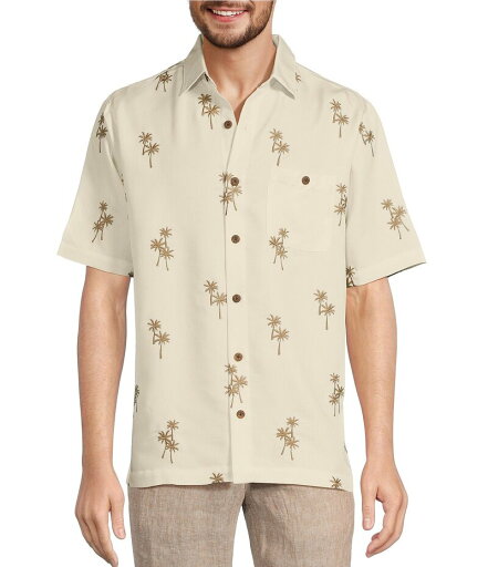 【送料無料】 カリビアン メンズ シャツ トップス Relaxed Fit Palm Valley Short Sleeve Woven Herringbone Shirt Winter White 【送料無料】 カリビアン メンズ シャツ トップス Relaxed Fit Palm Valley Short Sleeve Woven Herringbone Shirt Winter White