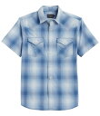 【送料無料】 ペンドルトン メンズ シャツ トップス Frontier Ombre Short Sleeve Woven Shirt Blue/White Ombre