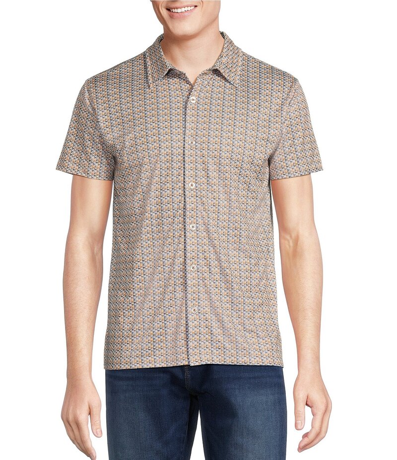 ダニエル クレミュ メンズ トップス シャツ プリント コート デニム ニット Cremieux Premium Denim Guitar Print Shor...