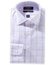 【送料無料】 ダニエル クレミュ メンズ シャツ トップス Slim Fit Spread Collar Glen Plaid Dress Shirt Purple(4)