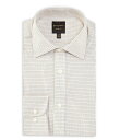 【送料無料】 ヒッキーフリーマン メンズ シャツ トップス Modern Fit Spread Collar Grid Checked Dress Shirt White/Yellow(4)