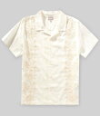 【送料無料】 ゲス メンズ シャツ トップス Mosley Floral Short Sleeve Linen Blend Shirt Pure White(4)