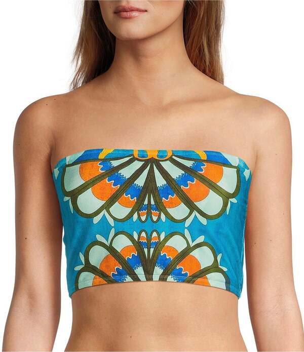 アントニオ メラーニ レディース トップス シャツ ホルター Antonio Melani Fresco Detachable Halter Strap Bandeau Swim Top Multi マルチカラー