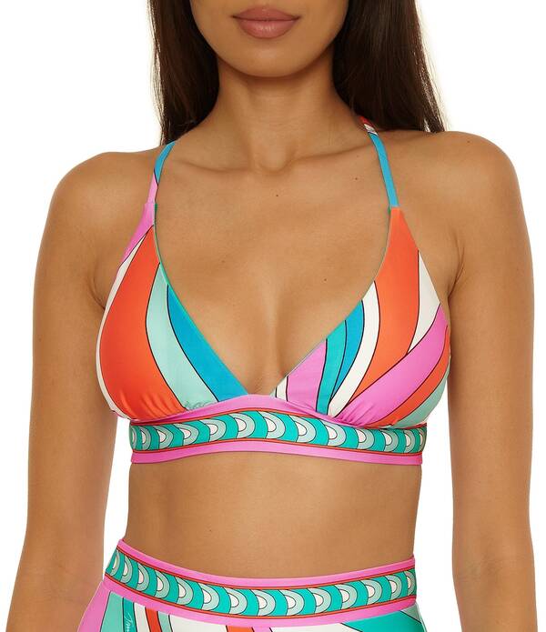 トリーナターク レディース トップス シャツ プリント ホルター Trina Turk Apollo Reversible Print Cross Back Banded Halter Swim Top Multi マルチカラー